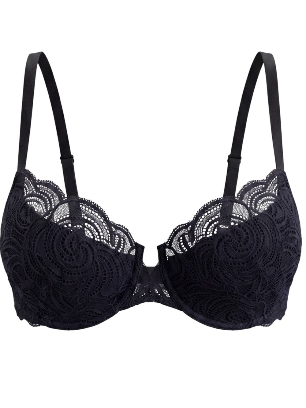 Victoria secret black lace push up no pad bra Underwire Sexy Lingerie vixen